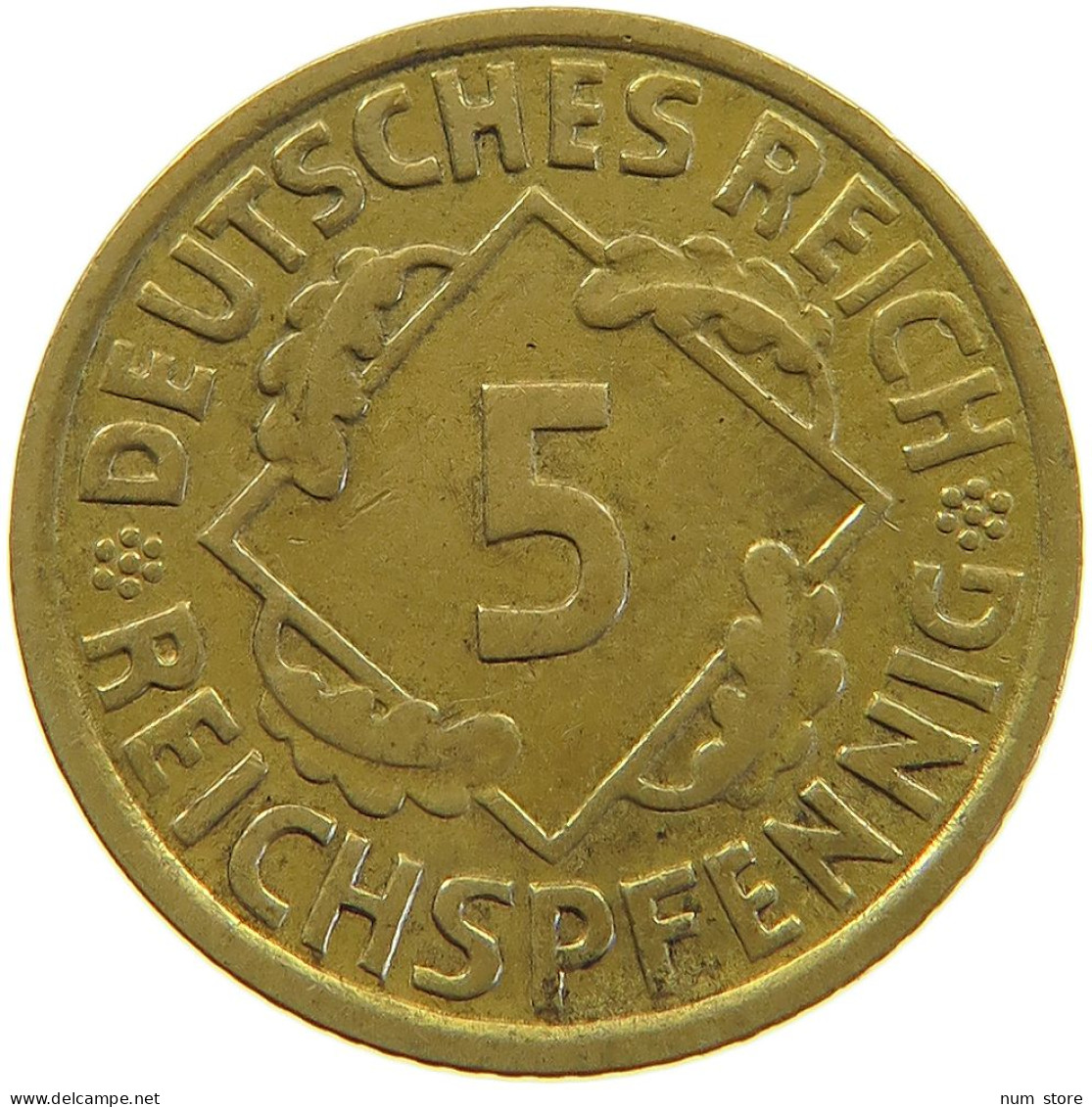GERMANY 5 PFENNIG 1935 A #a055 0413 - 5 Reichspfennig