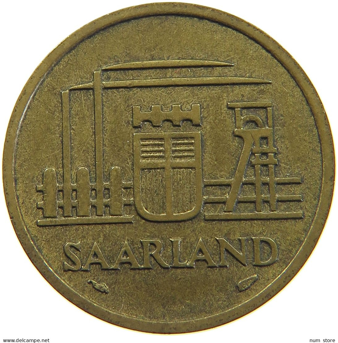 GERMANY 20 FRANKEN 1954 SAARLAND #c016 0105 - 20 Francos