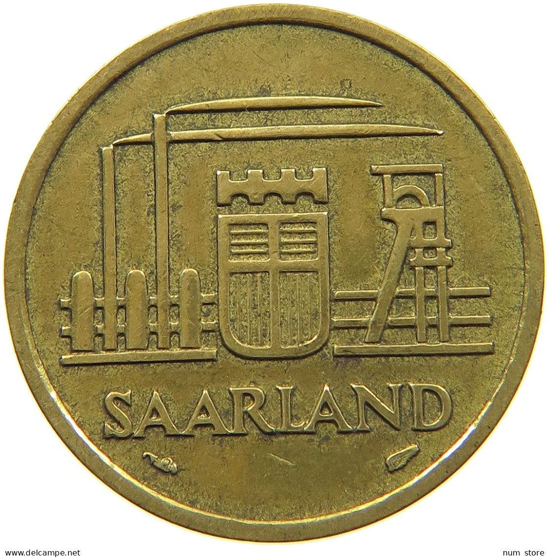 GERMANY 20 FRANKEN 1954 SAARLAND #c007 0377 - 20 Francos