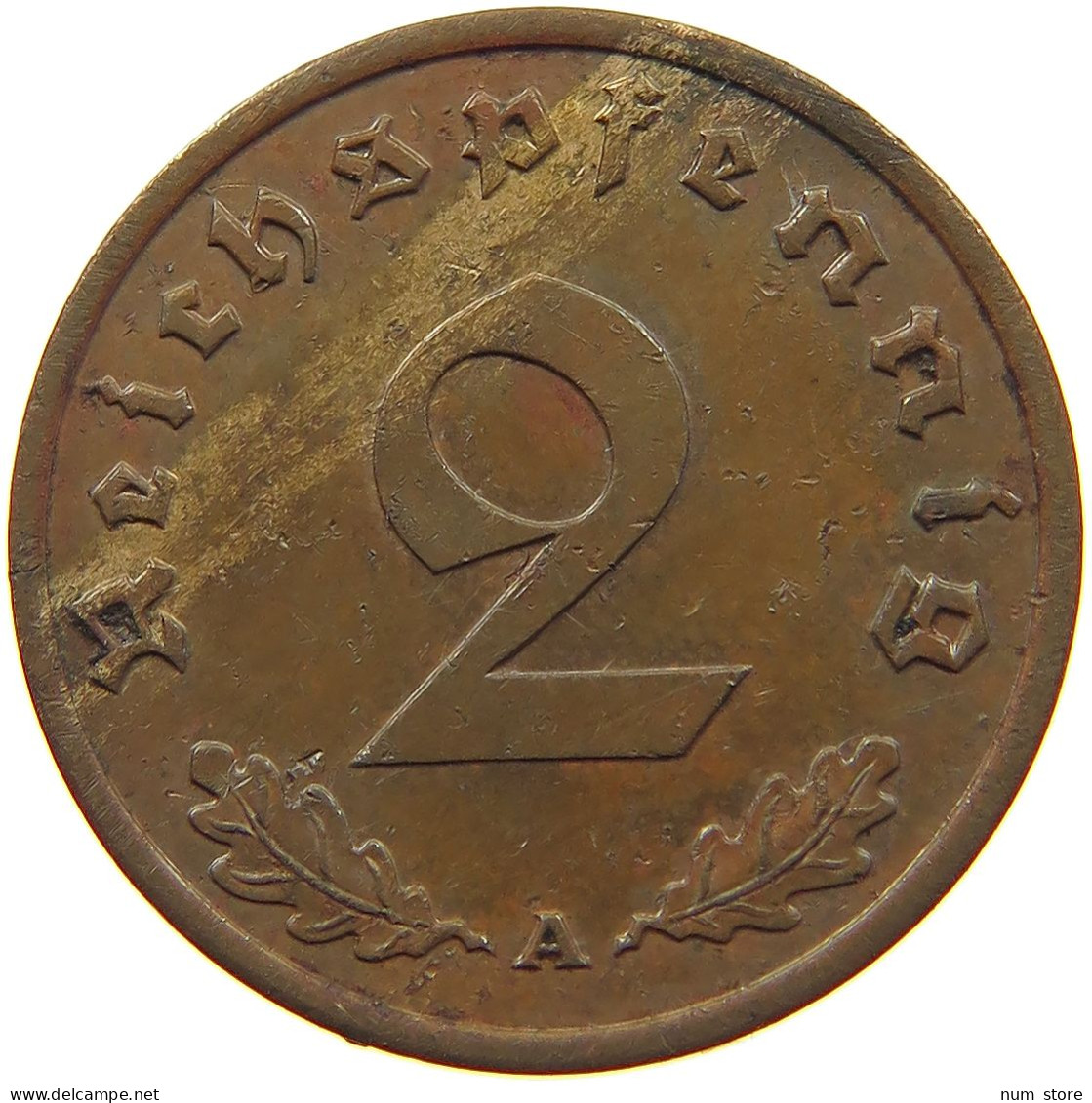 GERMANY 2 PFENNIG 1940 A #c083 0153 - 2 Reichspfennig