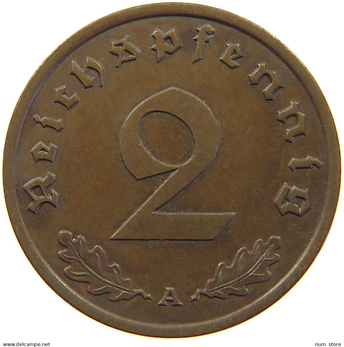 GERMANY 2 PFENNIG 1940 A #c082 0485 - 2 Reichspfennig