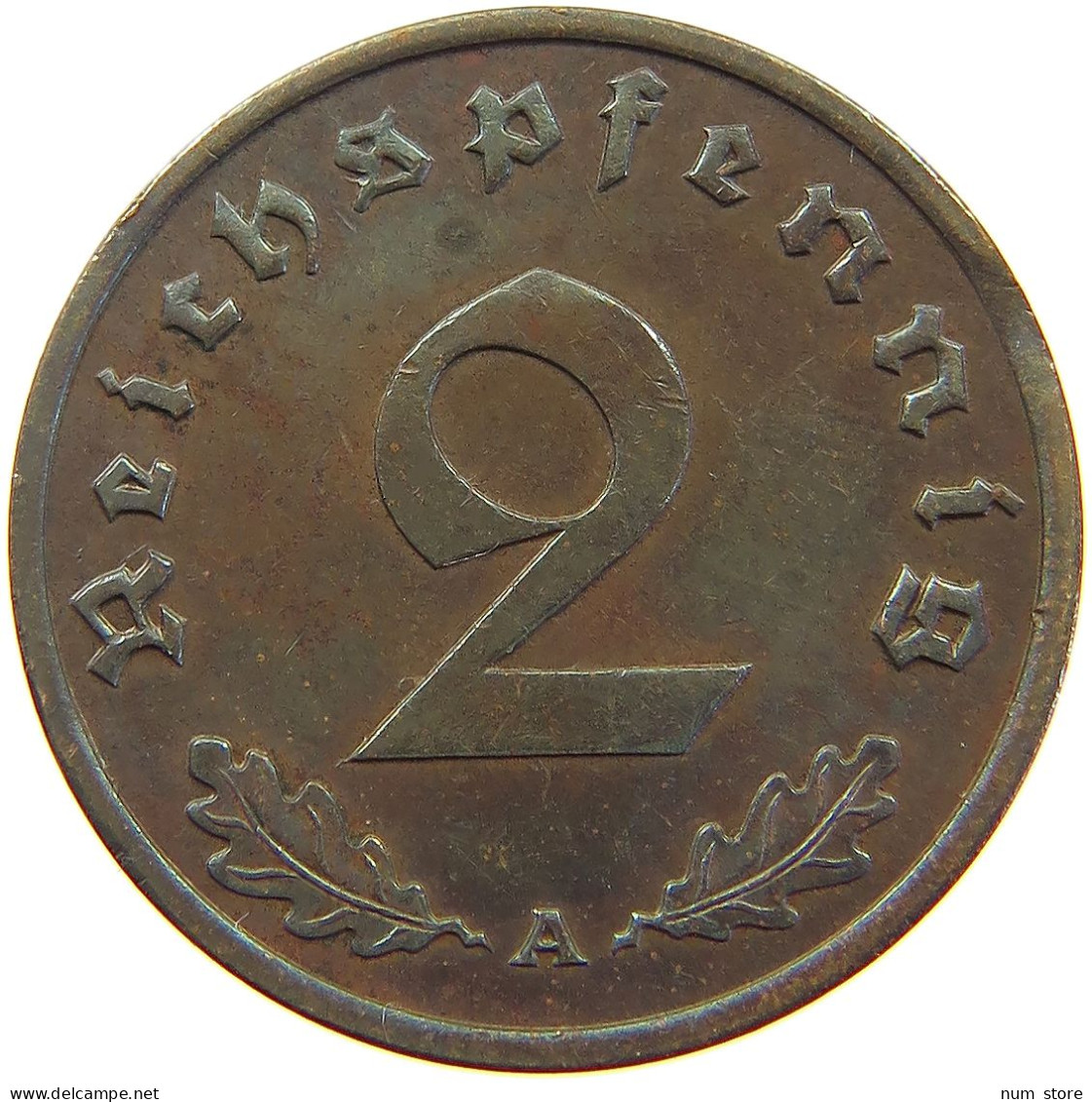 GERMANY 2 PFENNIG 1940 A #a013 0089 - 2 Reichspfennig