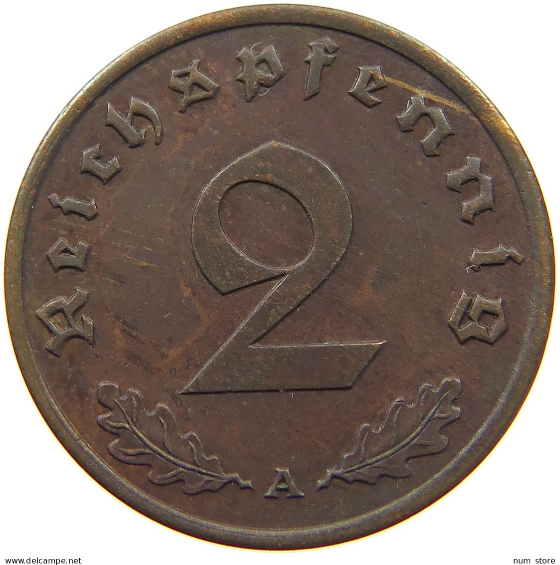 GERMANY 2 PFENNIG 1940 A #a014 0011 - 2 Reichspfennig