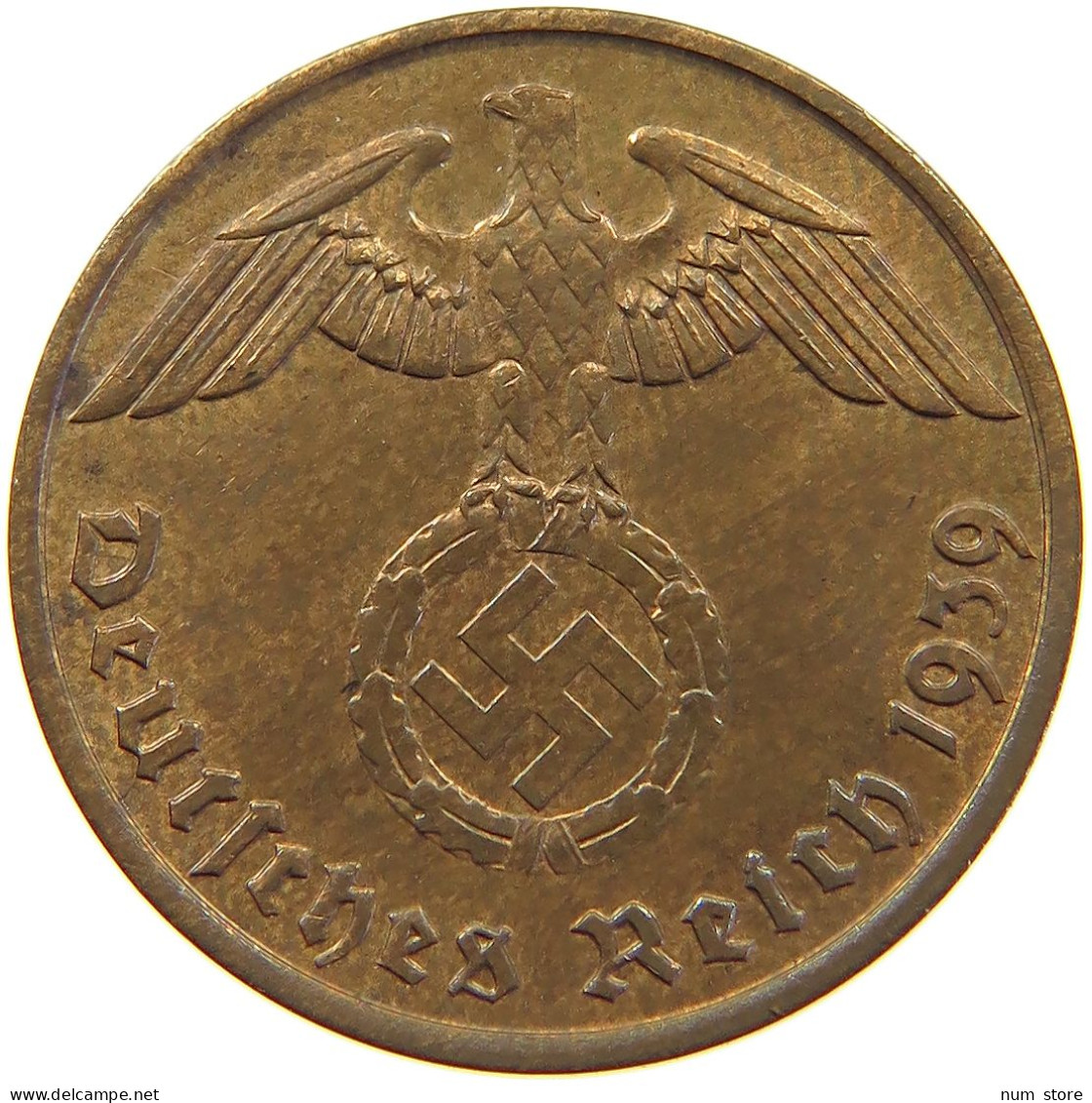 GERMANY 2 PFENNIG 1939 J #c082 0463 - 2 Reichspfennig