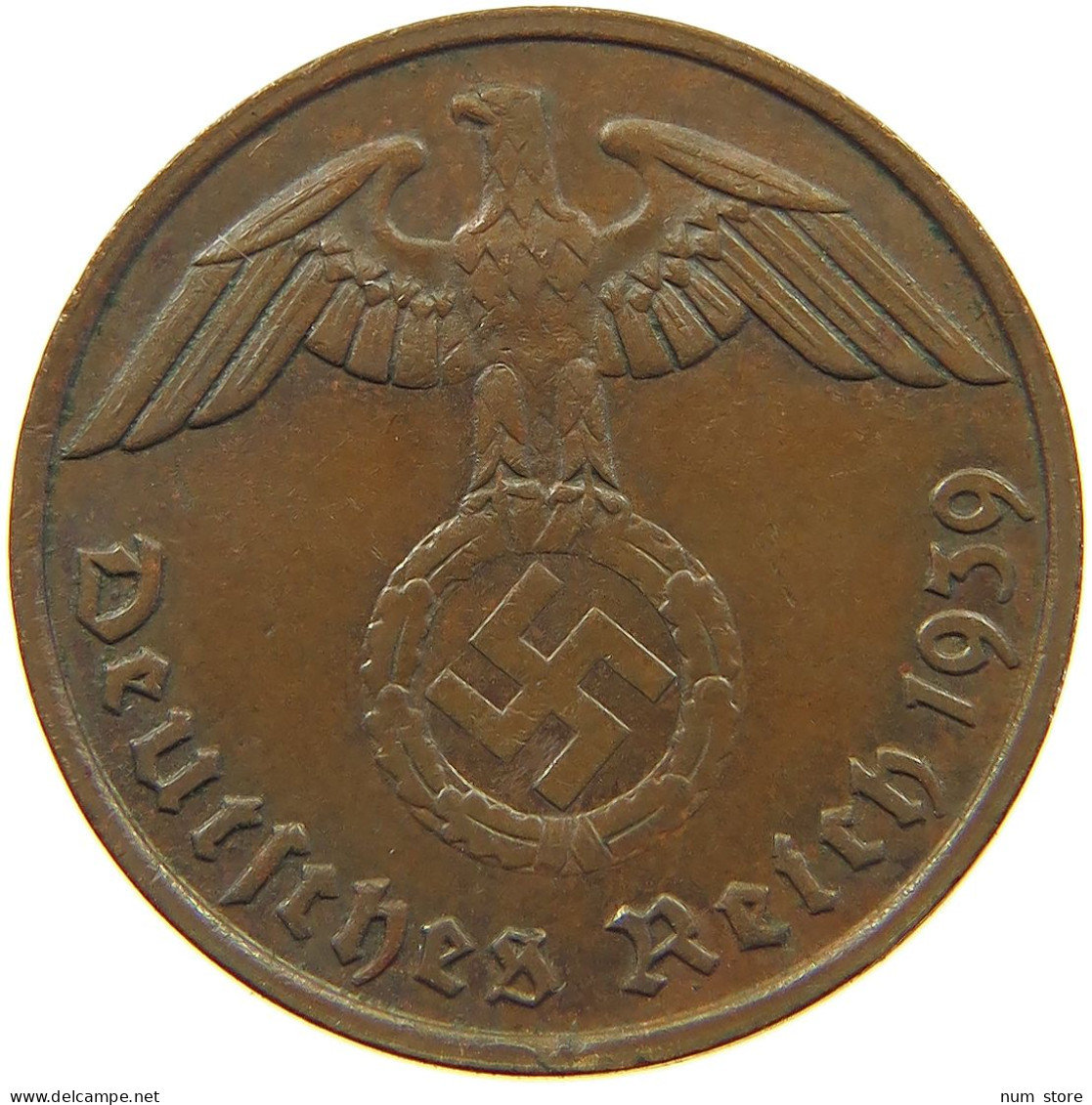 GERMANY 2 PFENNIG 1939 G #c081 0305 - 2 Reichspfennig