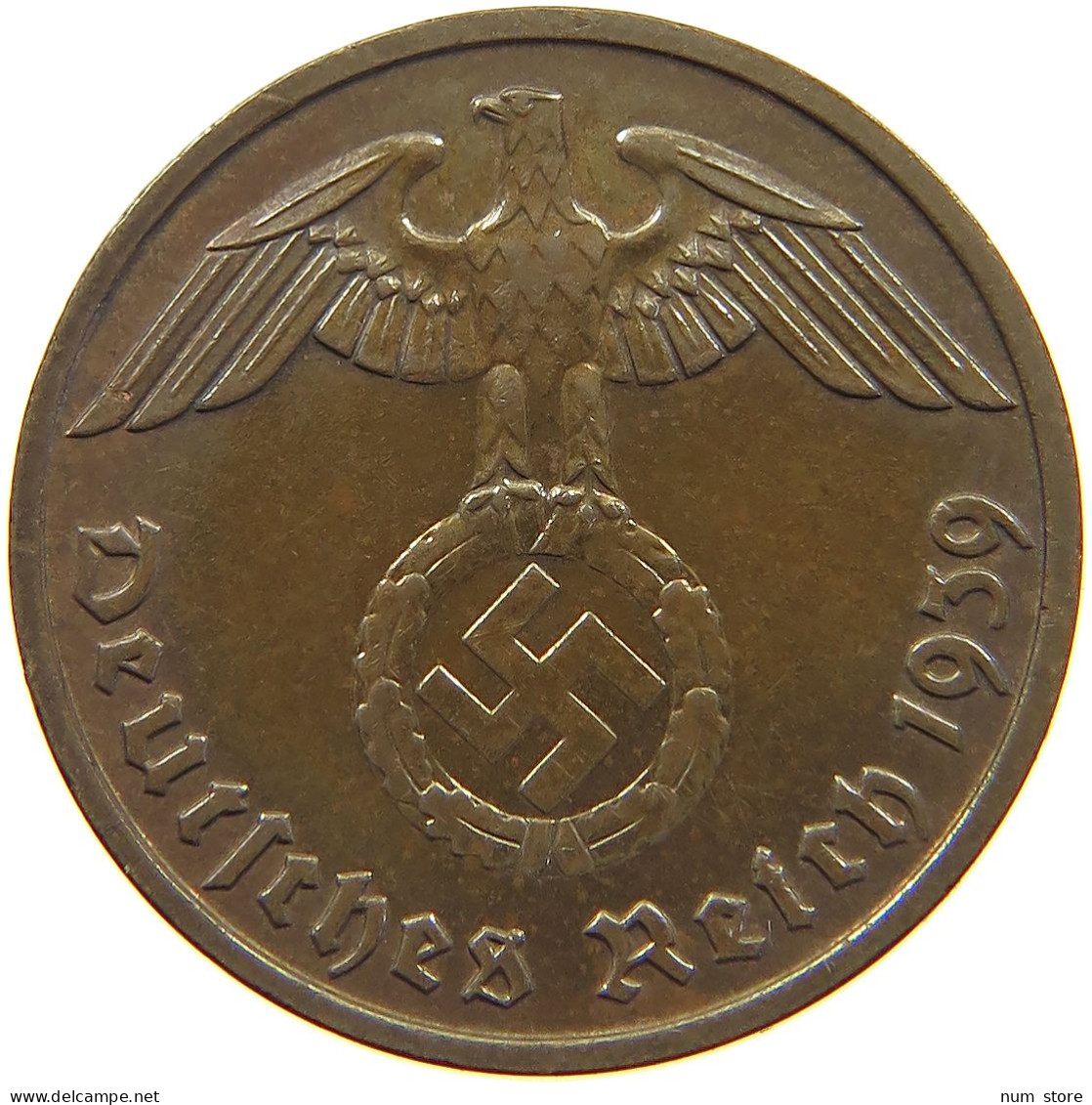 GERMANY 2 PFENNIG 1939 E TOP #c083 0049 - 2 Reichspfennig
