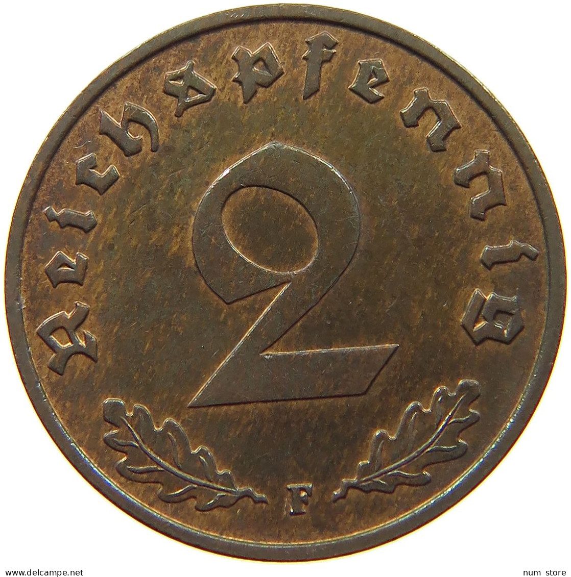 GERMANY 2 PFENNIG 1939 F #a043 0683 - 2 Reichspfennig