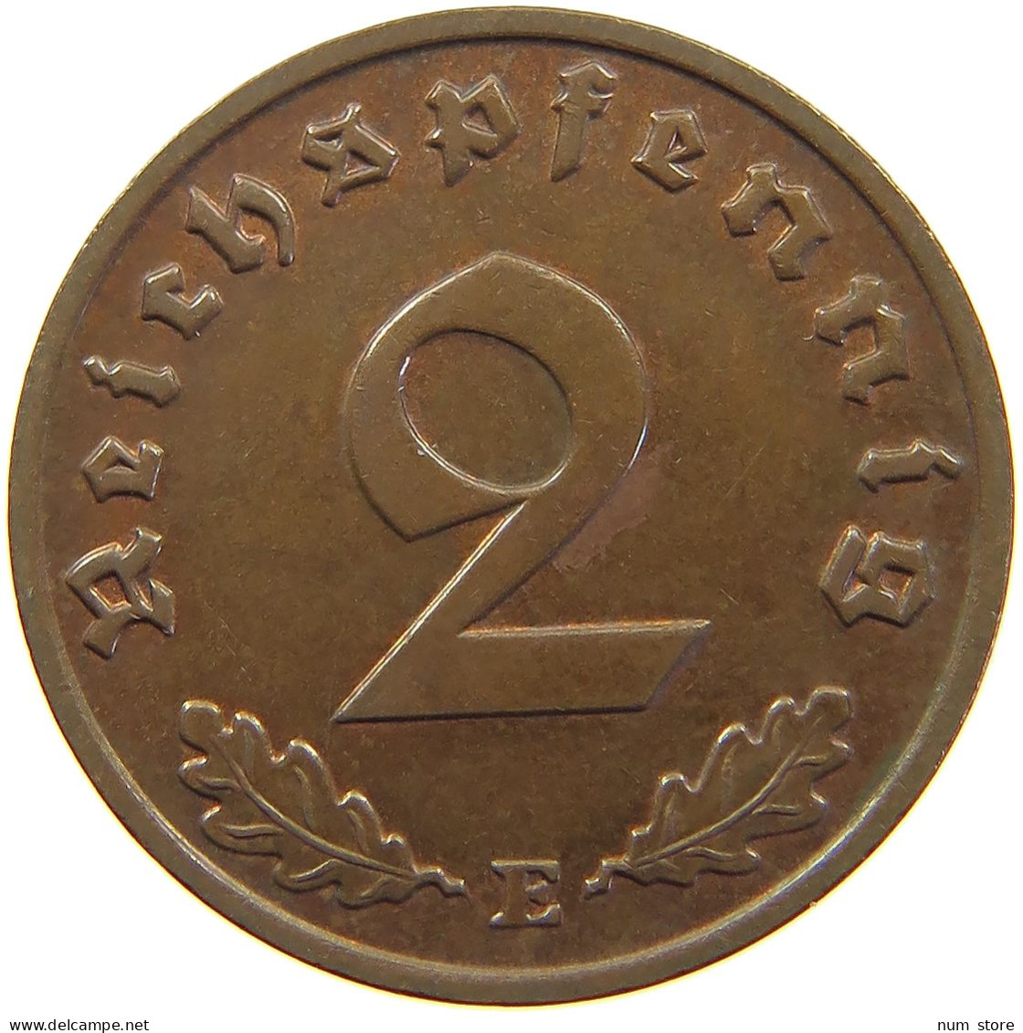 GERMANY 2 PFENNIG 1939 E TOP #c083 0021 - 2 Reichspfennig