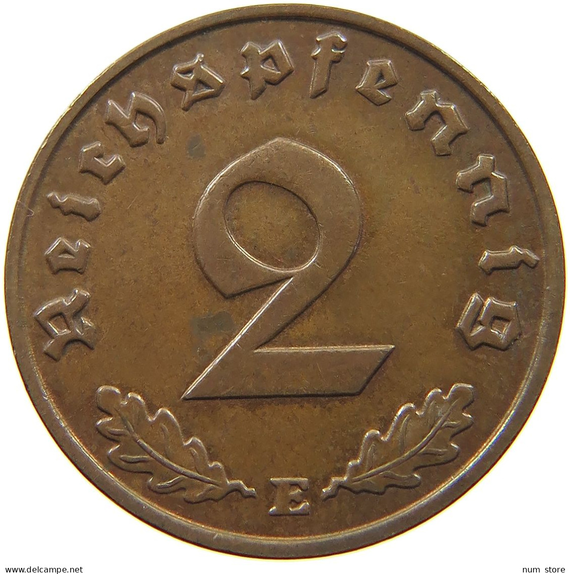 GERMANY 2 PFENNIG 1939 E #a032 0349 - 2 Reichspfennig