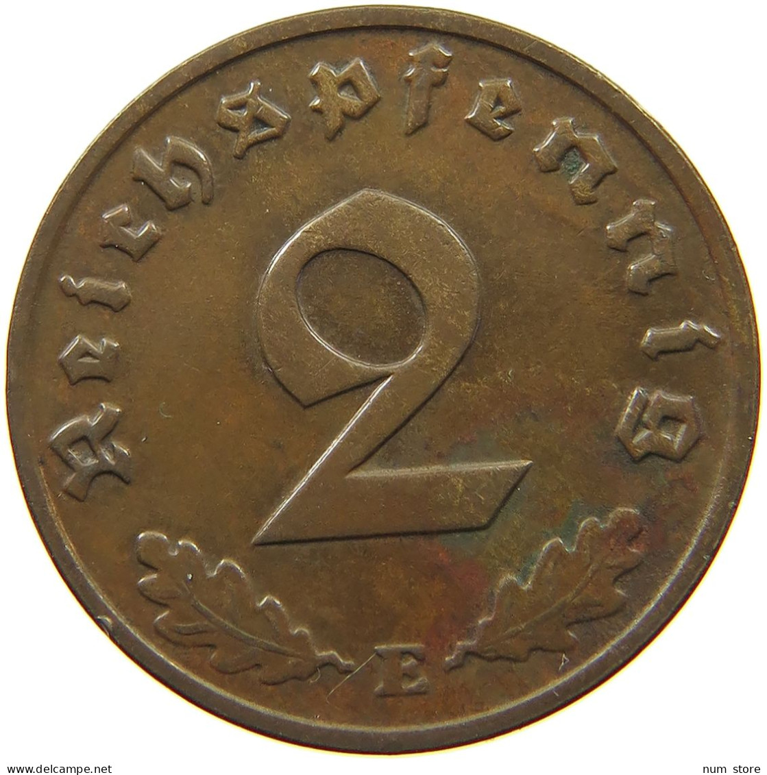 GERMANY 2 PFENNIG 1939 E #a032 0341 - 2 Reichspfennig