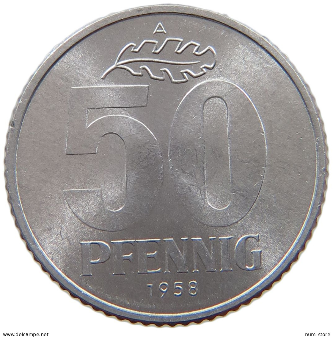 GERMANY DDR 50 PFENNIG 1958 #a076 0291 - 50 Pfennig