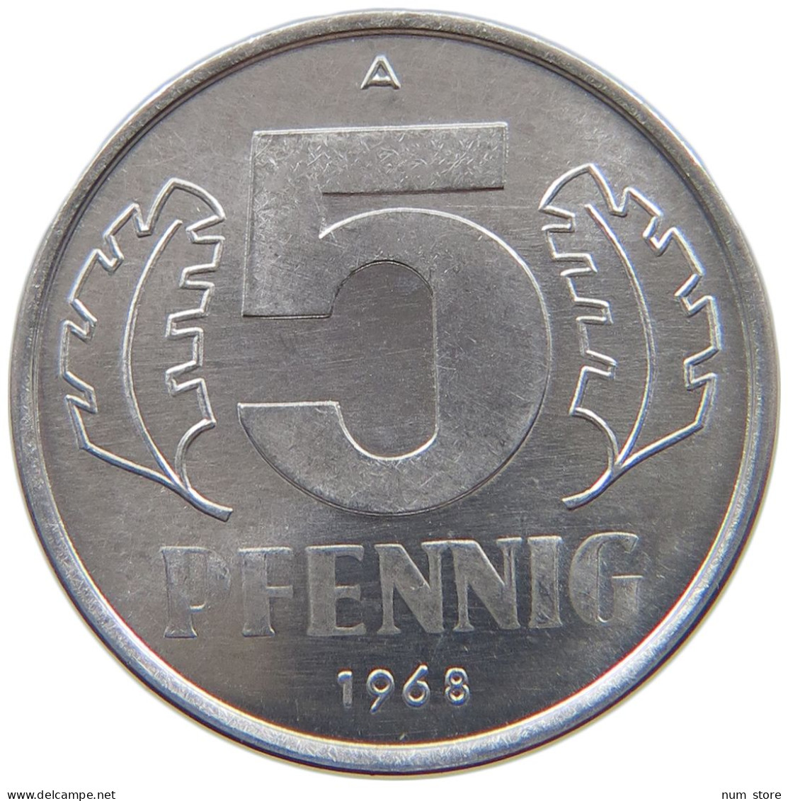 GERMANY DDR 5 PFENNIG 1968 TOP #a076 0347 - 5 Pfennig