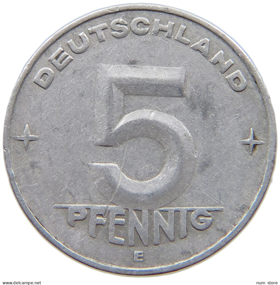 GERMANY DDR 5 PFENNIG 1953 E #a070 0717 - 5 Pfennig