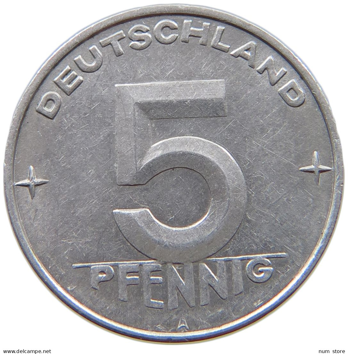 GERMANY DDR 5 PFENNIG 1953 A #a076 0461 - 5 Pfennig