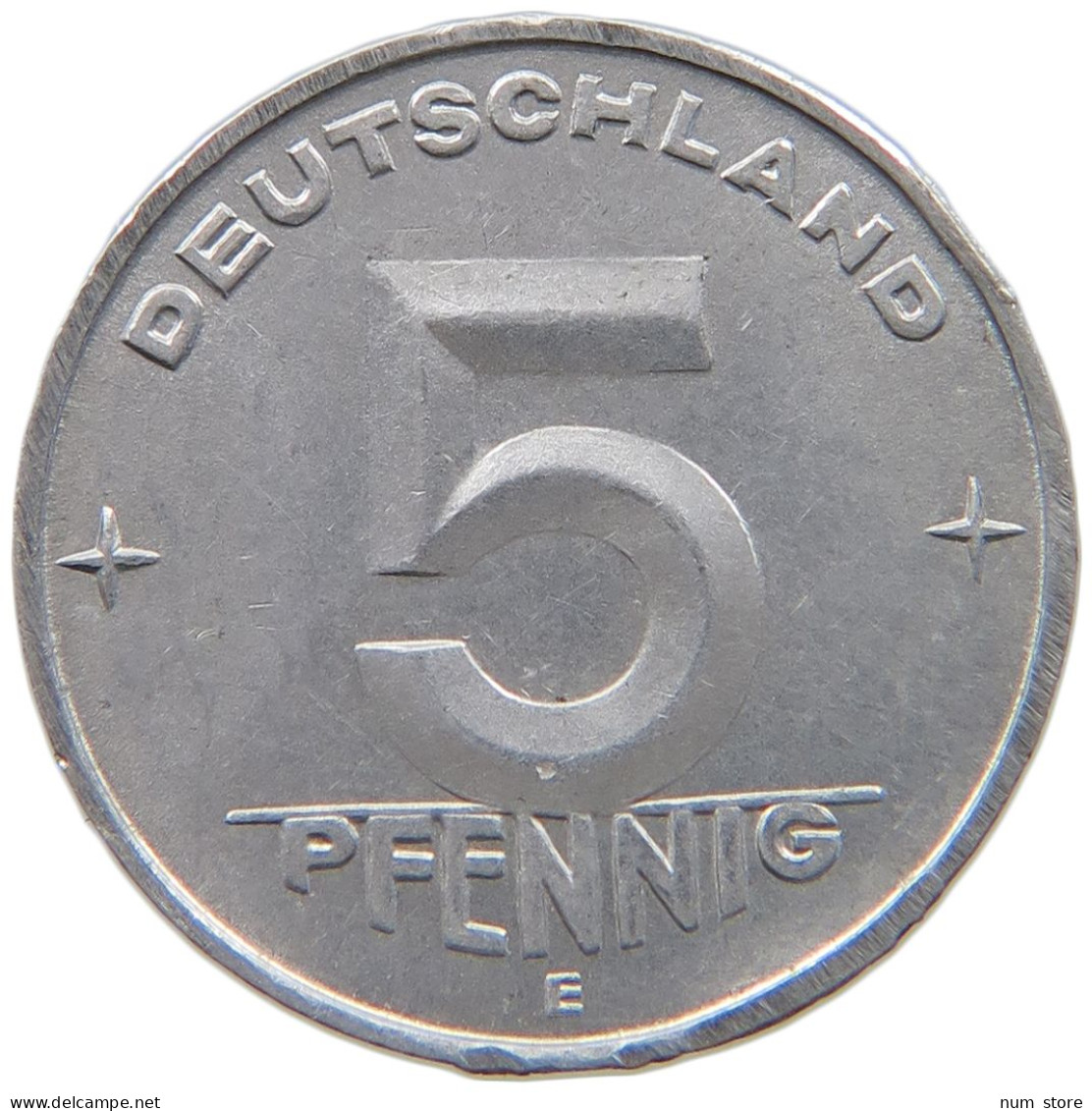 GERMANY DDR 5 PFENNIG 1952 E TOP #a051 0783 - 5 Pfennig