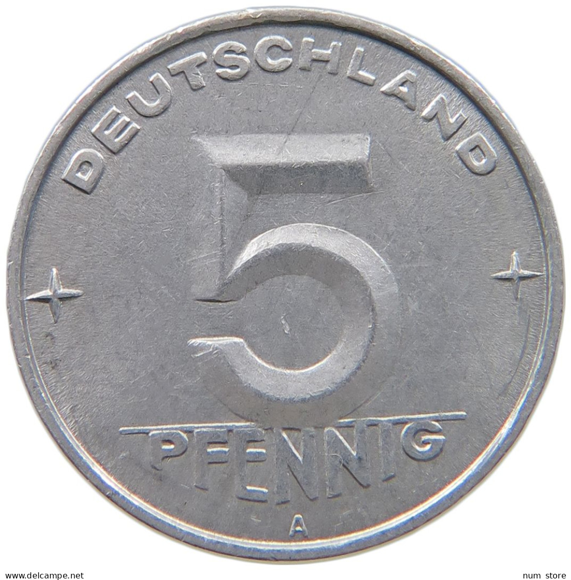 GERMANY DDR 5 PFENNIG 1952 A #a051 0787 - 5 Pfennig