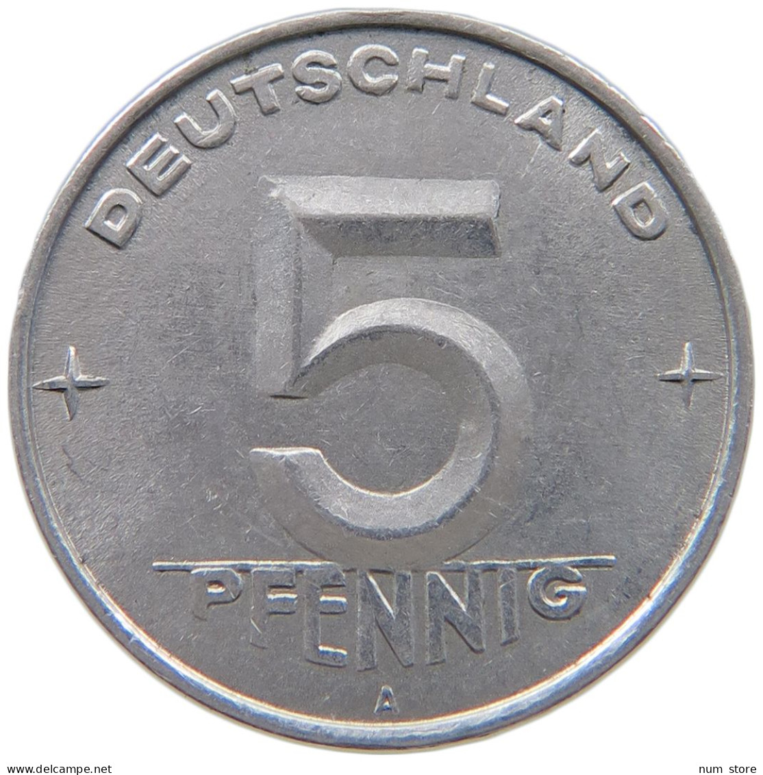 GERMANY DDR 5 PFENNIG 1952 A TOP #a051 0777 - 5 Pfennig