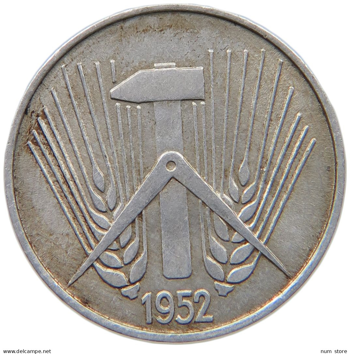 GERMANY DDR 5 PFENNIG 1952 A #a051 0785 - 5 Pfennig