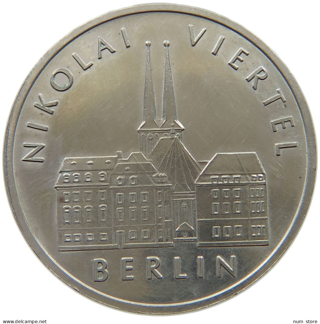 GERMANY DDR 5 MARK 1987 NIKOLAI VIERTEL TOP #a077 0571 - 5 Marcos