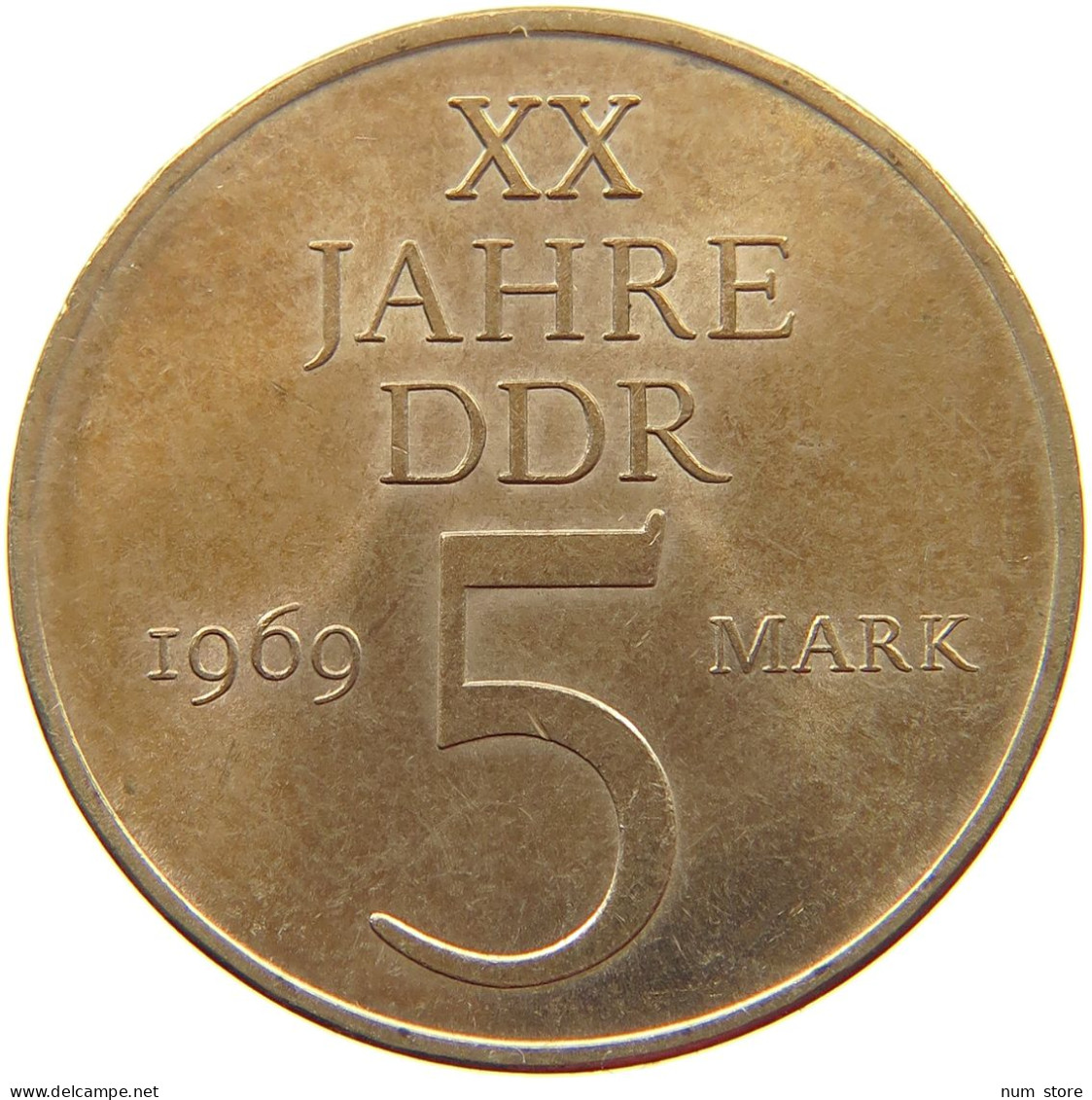 GERMANY DDR 5 MARK 1969 TOP #s062 0753 - 5 Mark