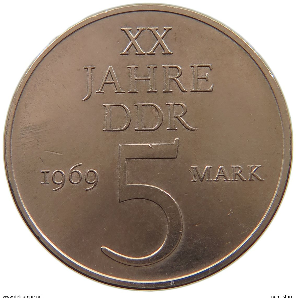 GERMANY DDR 5 MARK 1969 TOP #a045 1189 - 5 Mark