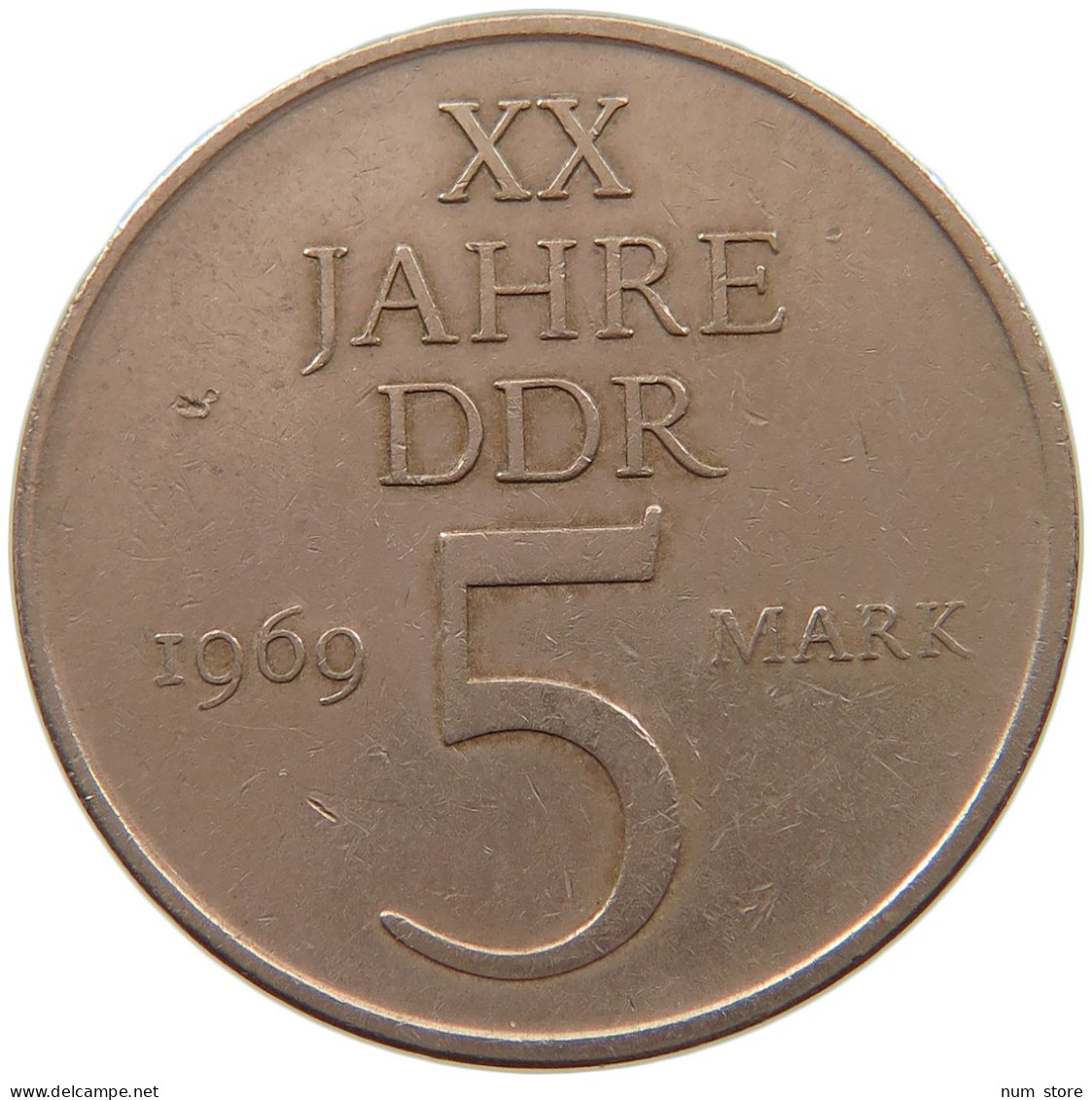 GERMANY DDR 5 MARK 1969 #a048 0039 - 5 Mark