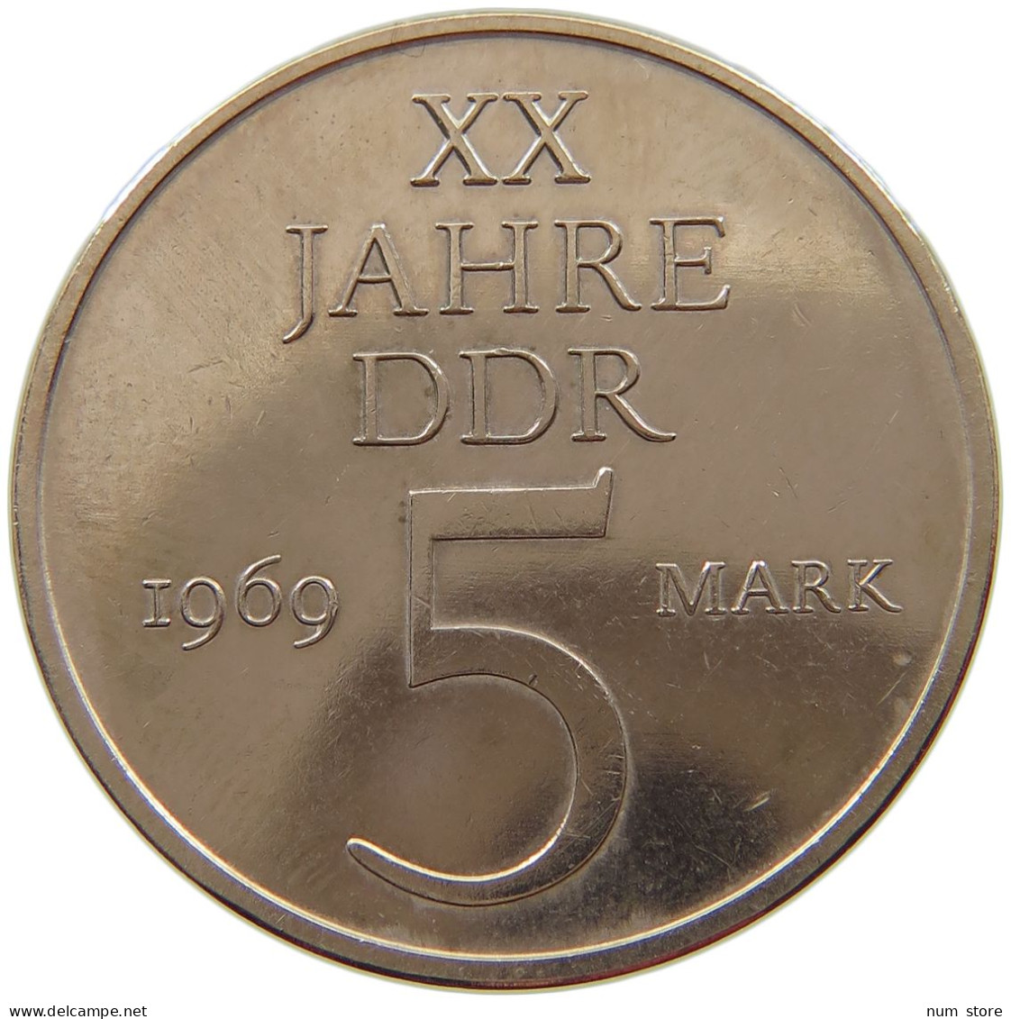 GERMANY DDR 5 MARK 1969 #a013 0675 - 5 Marcos