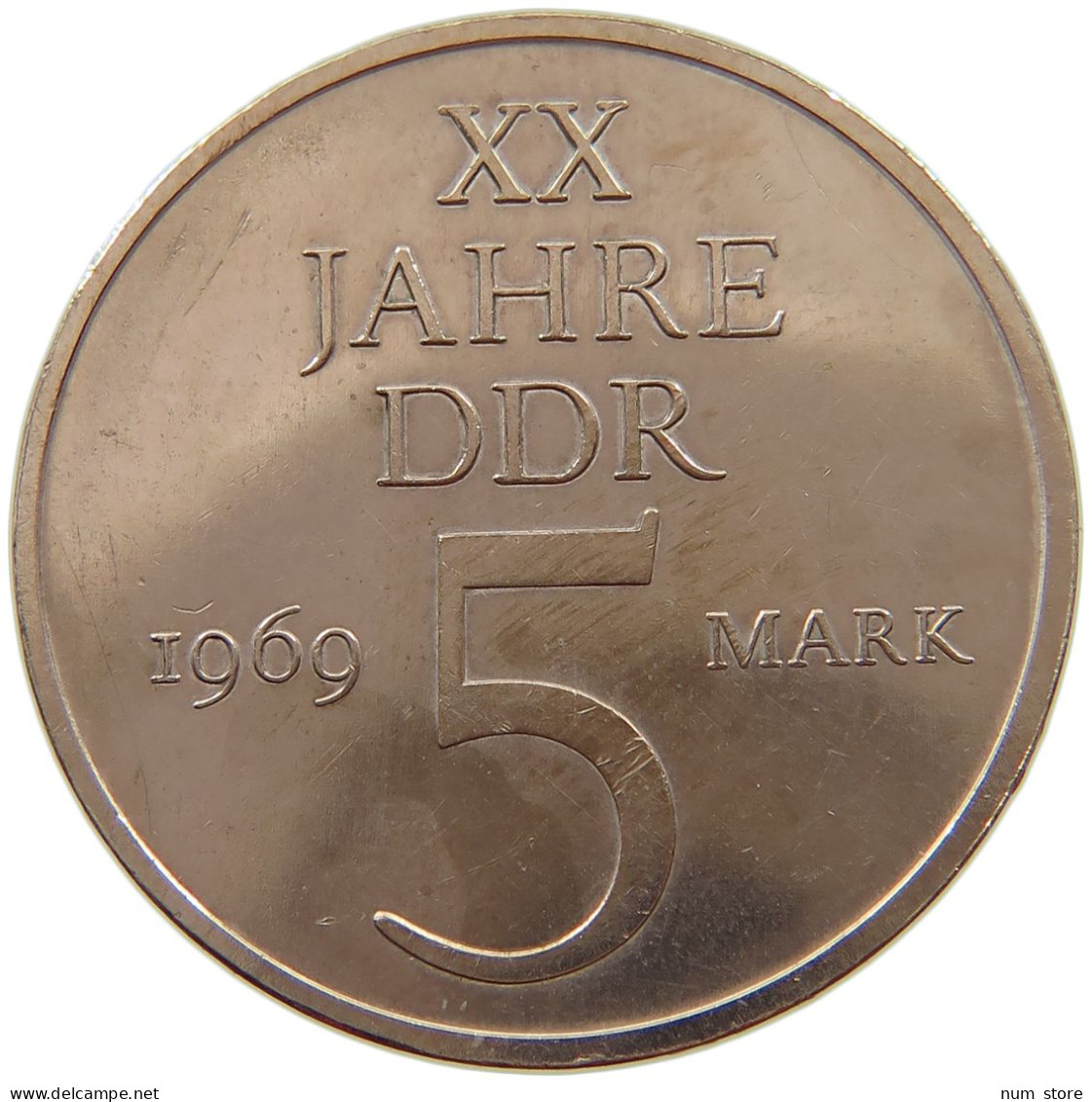 GERMANY DDR 5 MARK 1969 #a013 0673 - 5 Mark