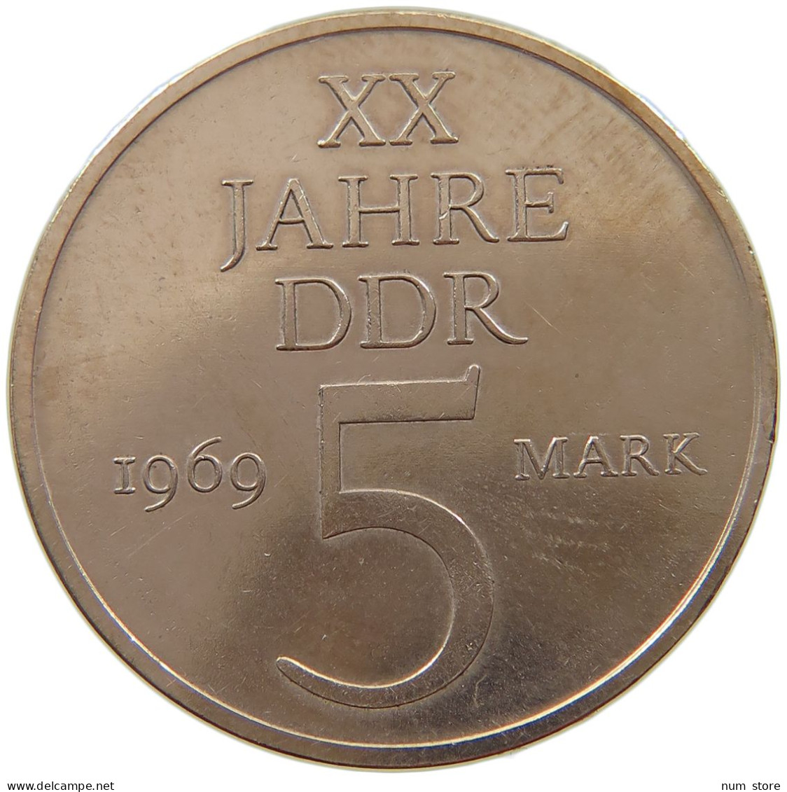 GERMANY DDR 5 MARK 1969 #a013 0667 - 5 Mark