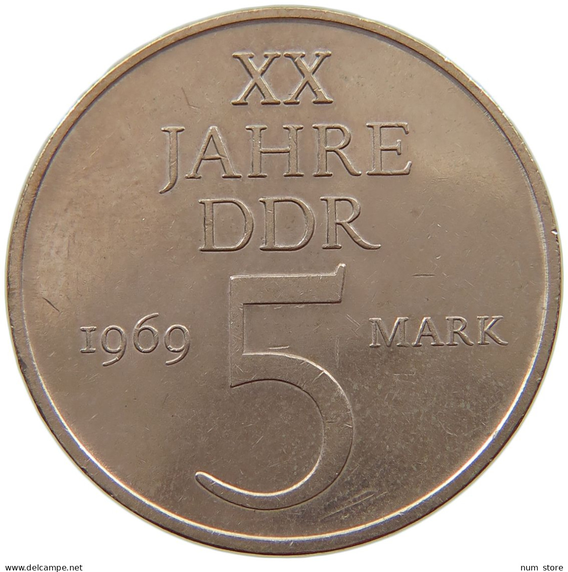 GERMANY DDR 5 MARK 1969 #a013 0669 - 5 Marchi