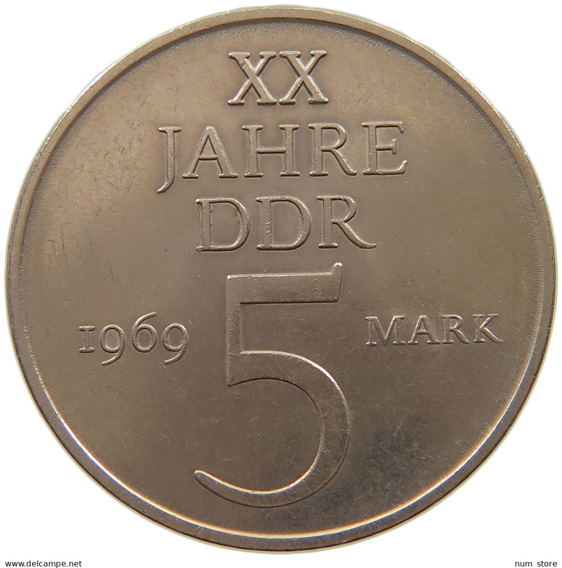 GERMANY DDR 5 MARK 1969 #a078 0301 - 5 Mark