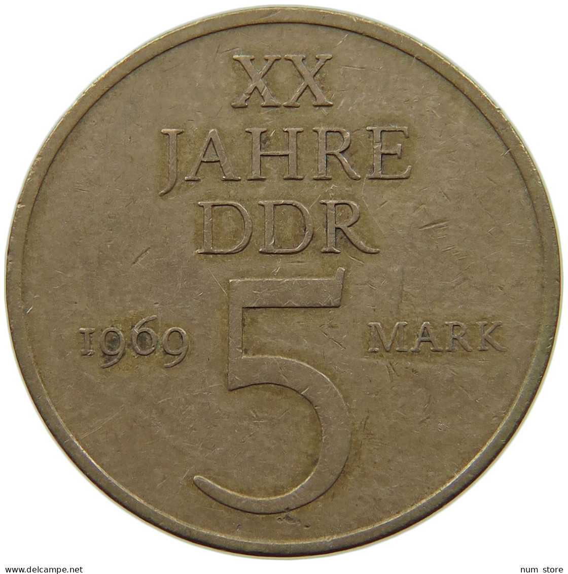 GERMANY DDR 5 MARK 1969 #a078 0303 - 5 Mark