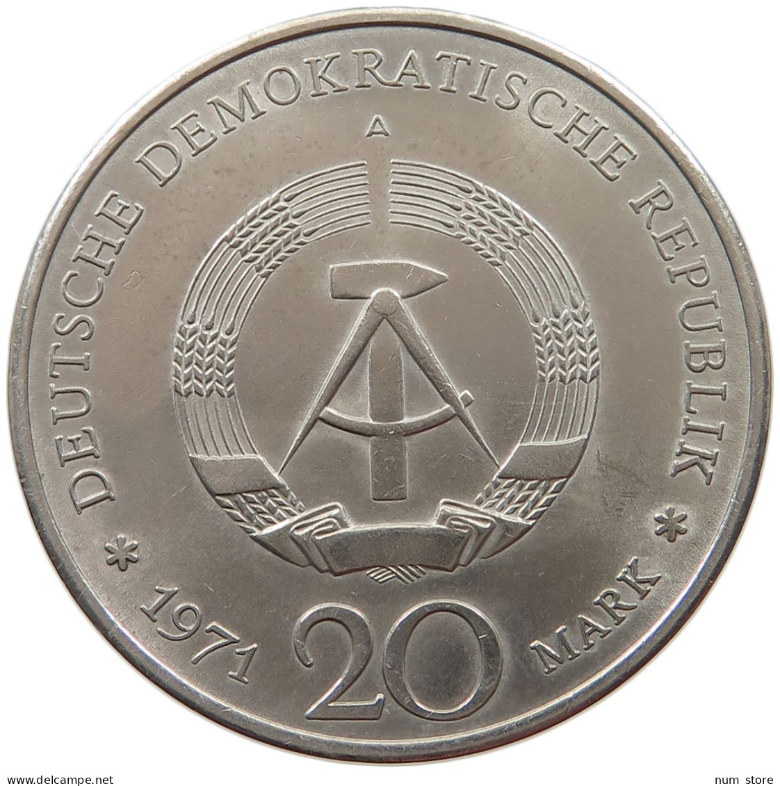 GERMANY DDR 20 MARK 1971 THALMANN #a012 0673 - 20 Marchi