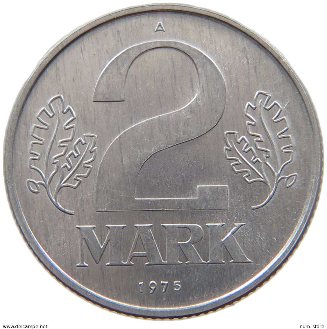 GERMANY DDR 2 MARK 1975 TOP #a076 0249 - 2 Marchi