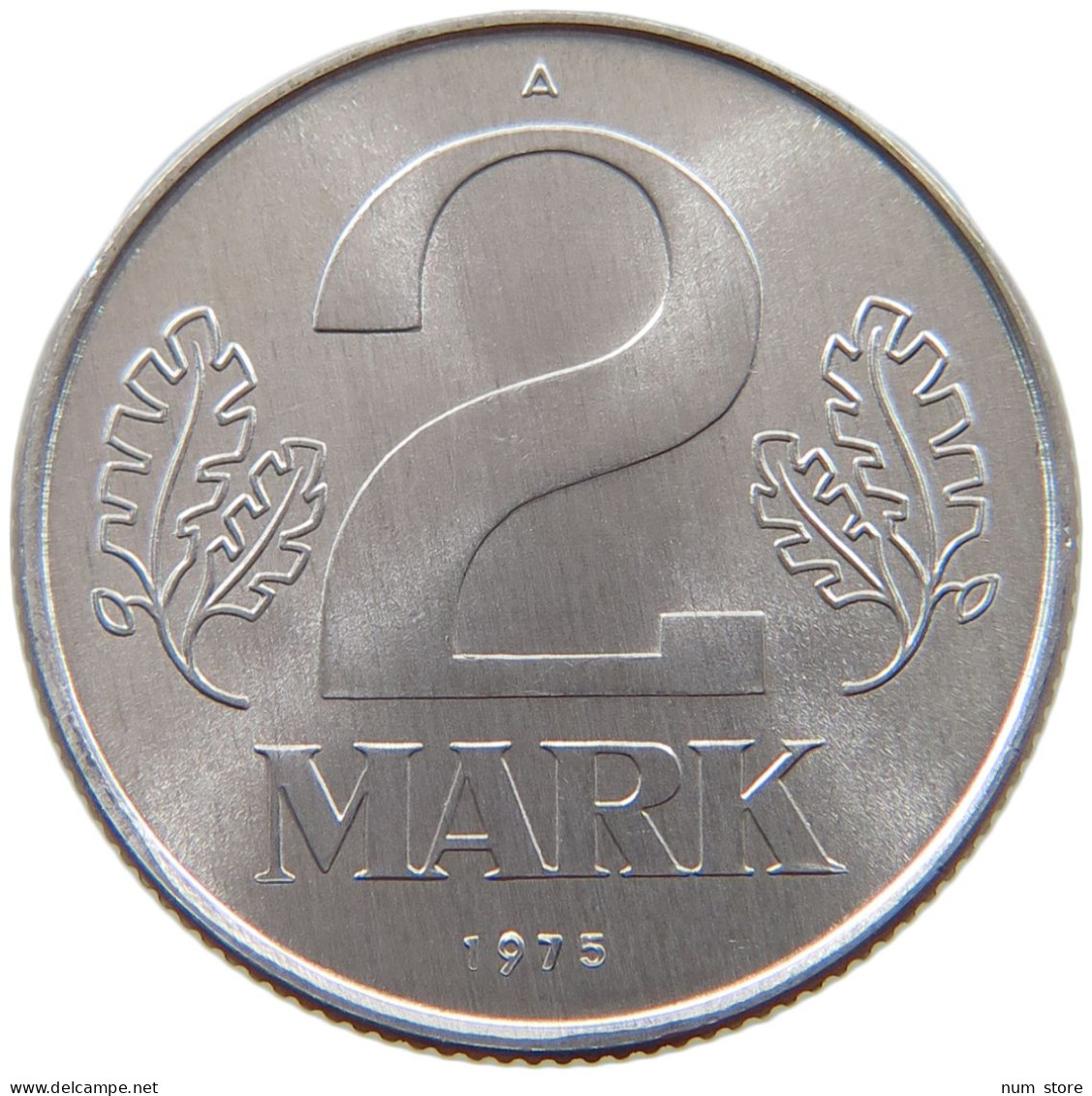 GERMANY DDR 2 MARK 1975 TOP #a076 0247 - 2 Mark