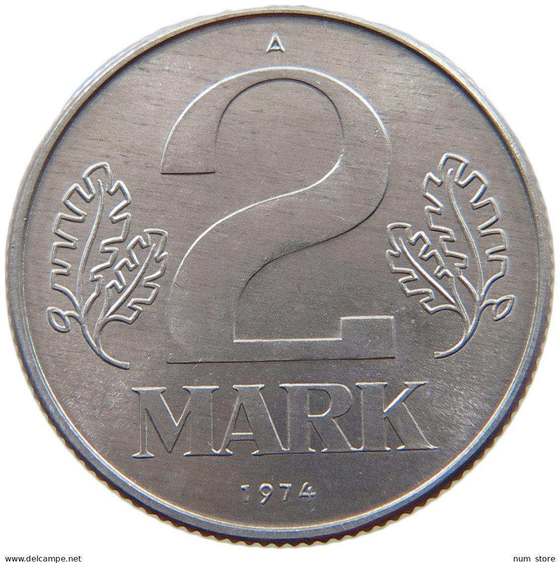 GERMANY DDR 2 MARK 1974 TOP #a076 0241 - 2 Mark