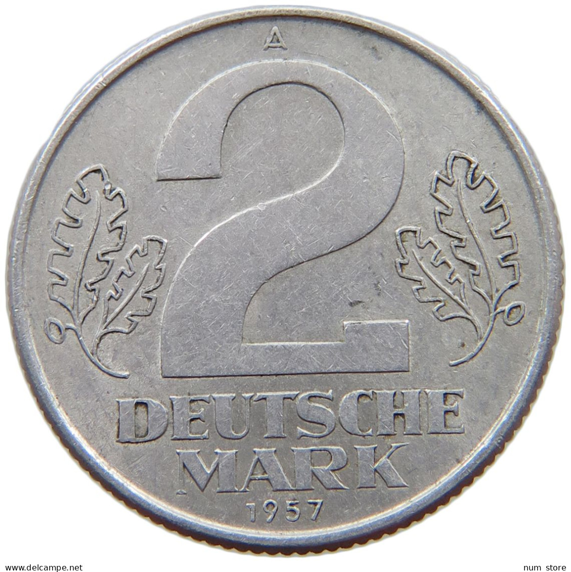 GERMANY DDR 2 MARK 1957 #a070 0565 - 2 Marchi