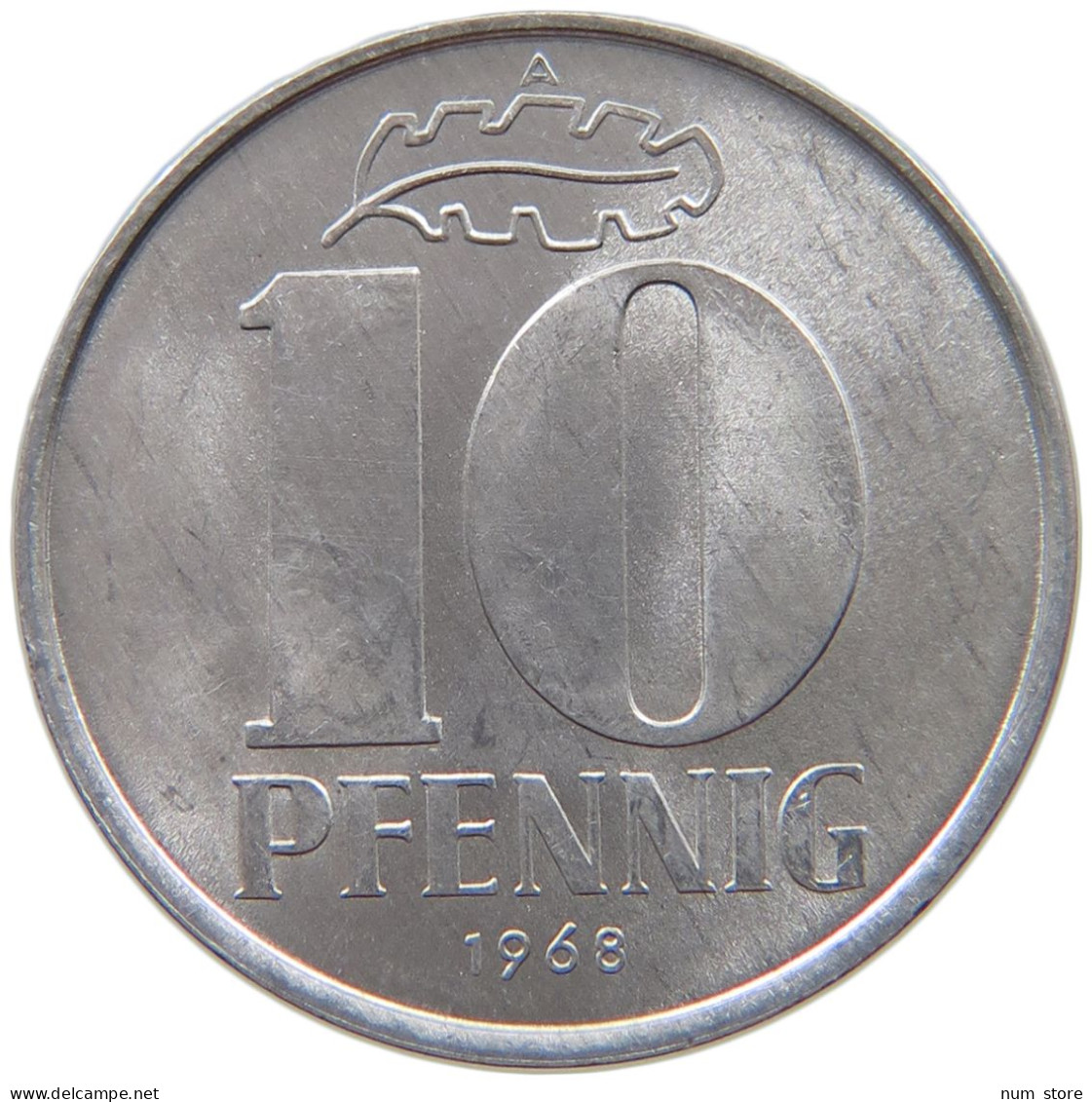 GERMANY DDR 10 PFENNIG 1968 #a076 0311 - 10 Pfennig