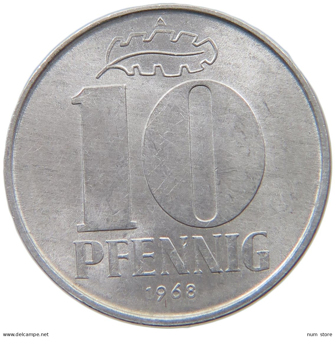 GERMANY DDR 10 PFENNIG 1968 #a036 0557 - 10 Pfennig