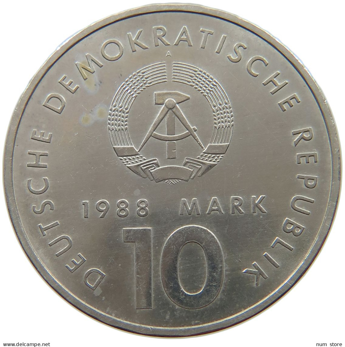 GERMANY DDR 10 MARK 1988 SPORT #a077 0471 - 10 Marcos