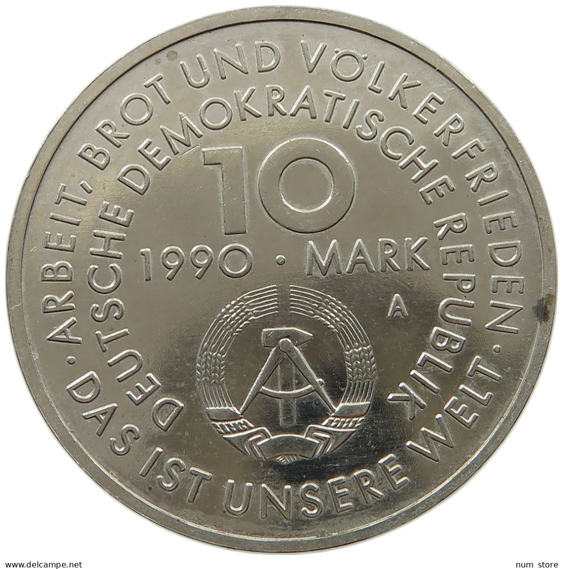 GERMANY DDR 10 MARK 1990 #s070 0029 - 10 Marcos