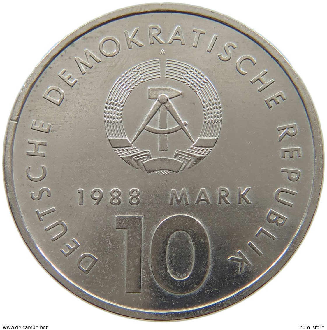 GERMANY DDR 10 MARK 1988 SPORT TOP #a077 0477 - 10 Mark