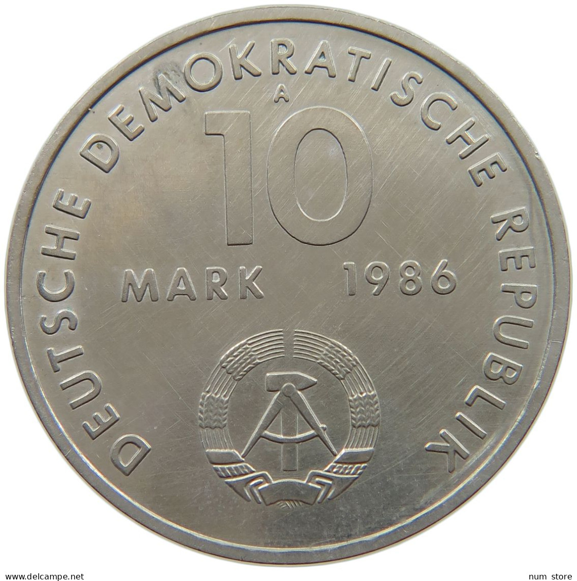 GERMANY DDR 10 MARK 1986 THALMANN #a077 0545 - 10 Mark