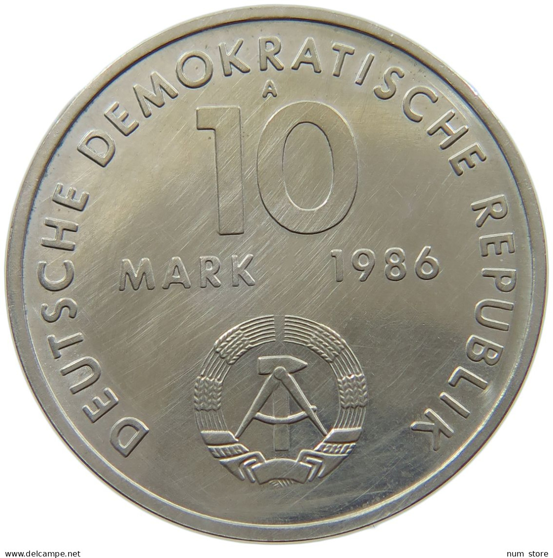 GERMANY DDR 10 MARK 1986 THALMANN #a077 0539 - 10 Mark