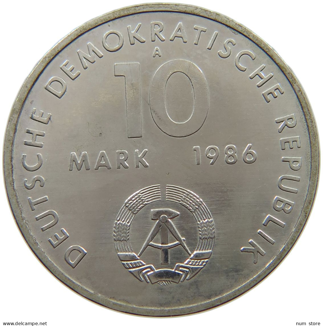 GERMANY DDR 10 MARK 1986 THALMANN TOP #a077 0549 - 10 Marcos