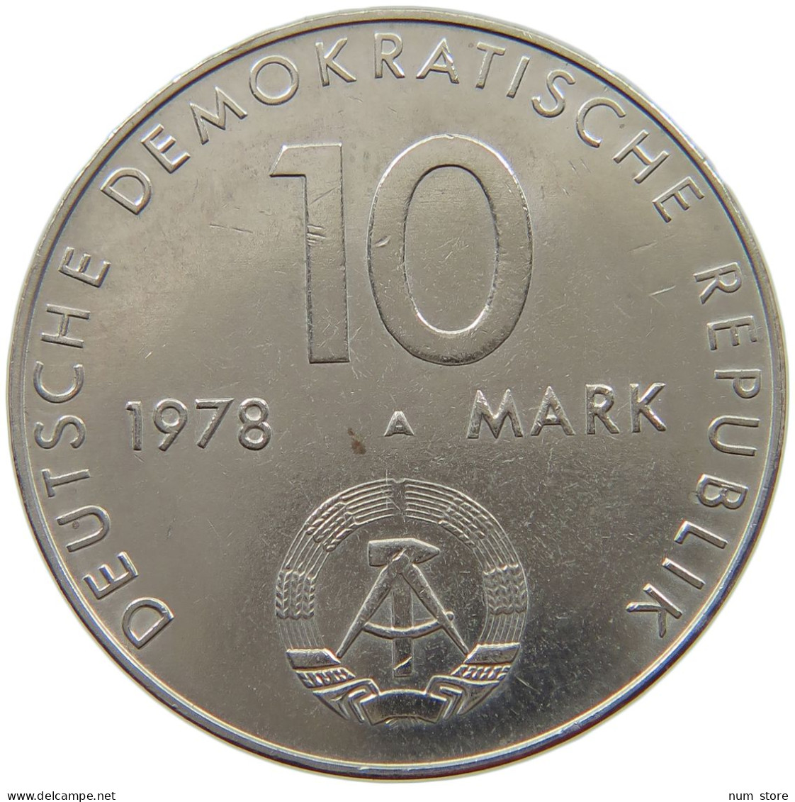 GERMANY DDR 10 MARK 1978 #a078 0073 - 10 Mark