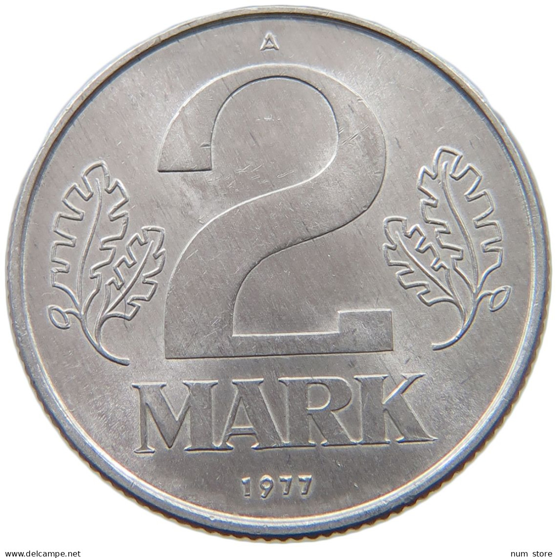 GERMANY DDR 2 MARK 1977 #a036 0479 - 2 Mark