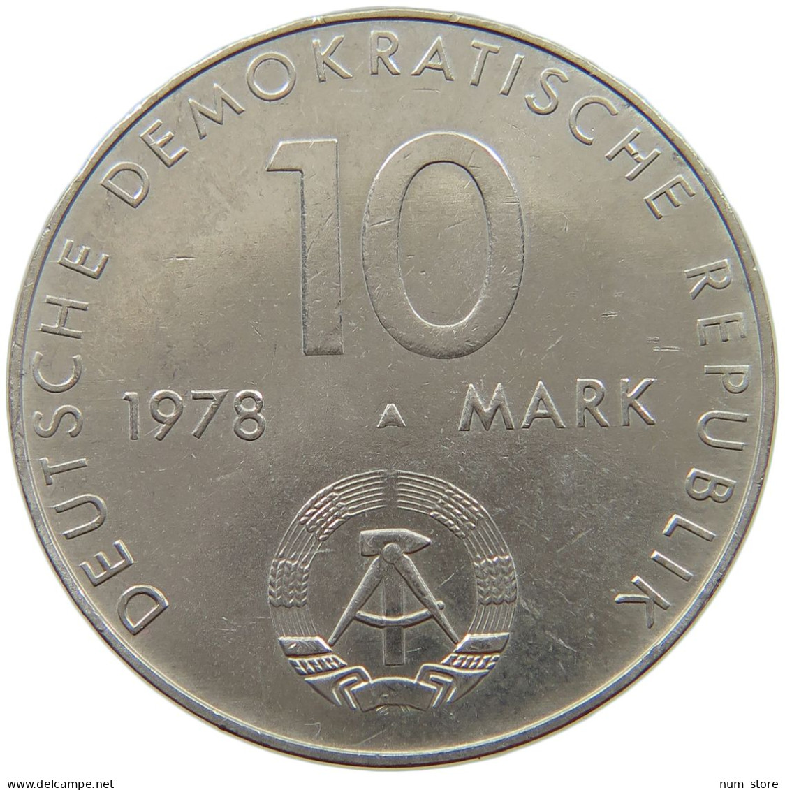 GERMANY DDR 10 MARK 1978 #a078 0067 - 10 Marcos