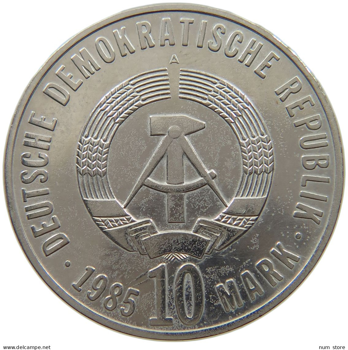 GERMANY DDR 10 MARK 1985 TOP #a077 0515 - 10 Marcos