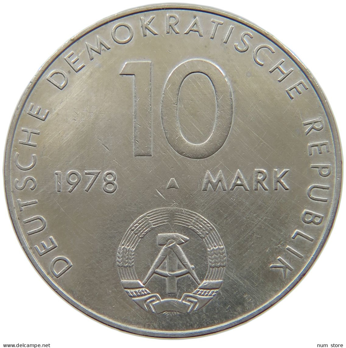 GERMANY DDR 10 MARK 1978 #a078 0071 - 10 Marcos